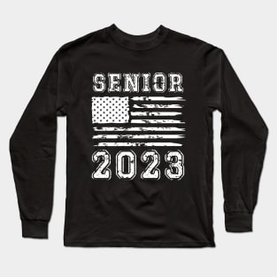 Senior Class of 2023 vintage flag USA Long Sleeve T-Shirt